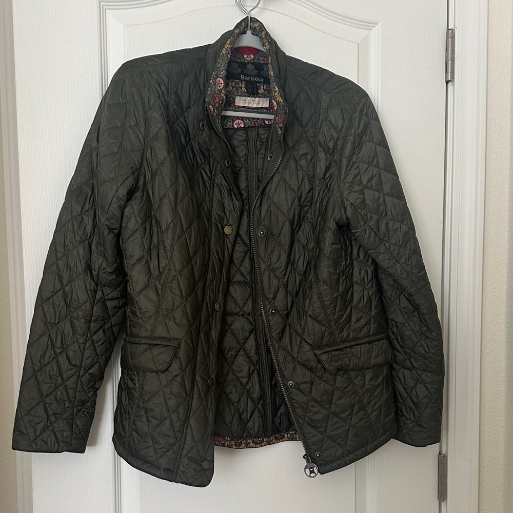 Barbour Dark Green Quilted Jacket